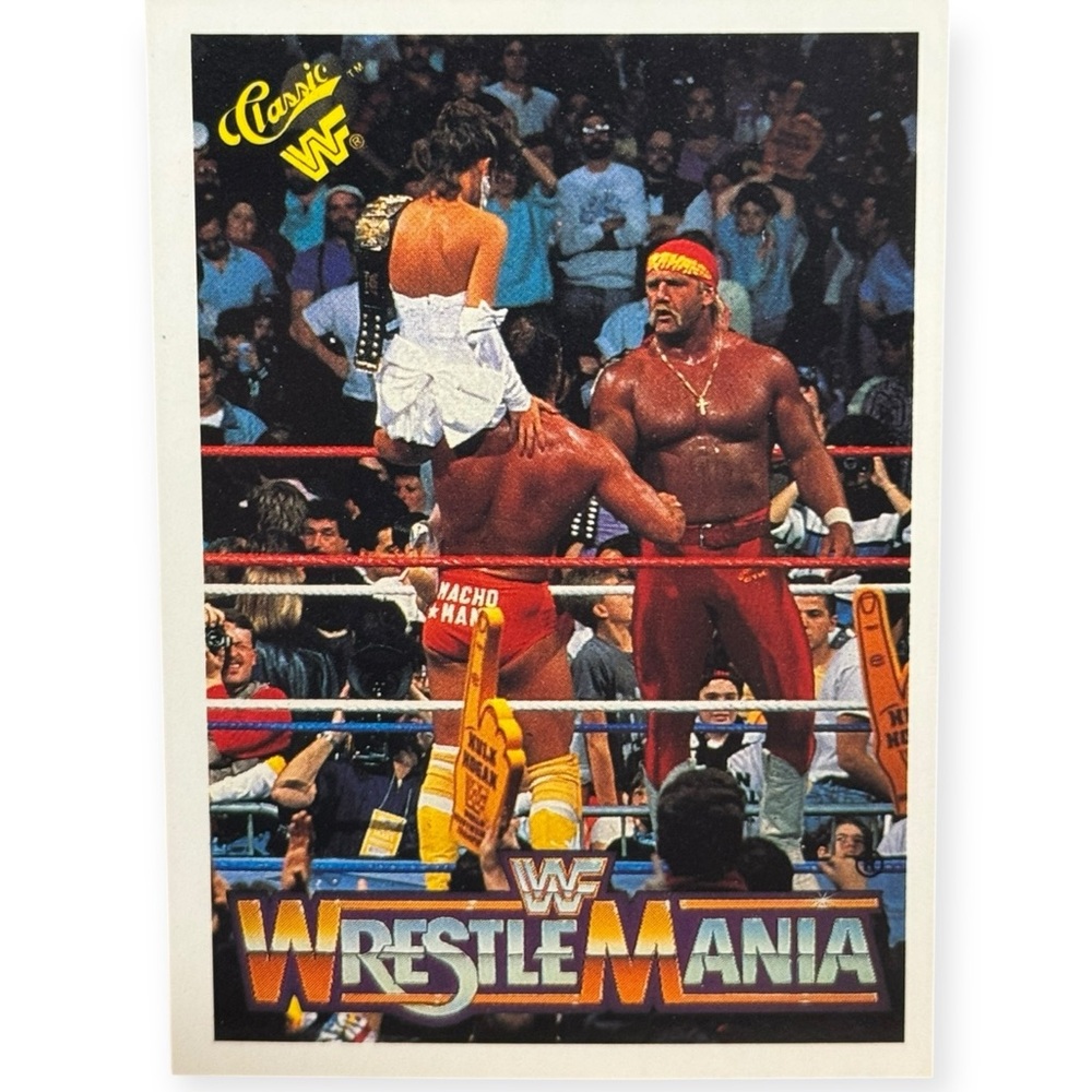 Topps Classic 1990 WWF Wrestlemania Hulk Hogan & Macho Man Trading Card